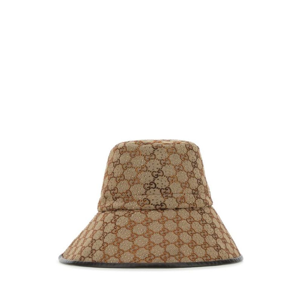 GUCCI Embellished Gg Supreme Fabric Hat - Picture 2 of 2